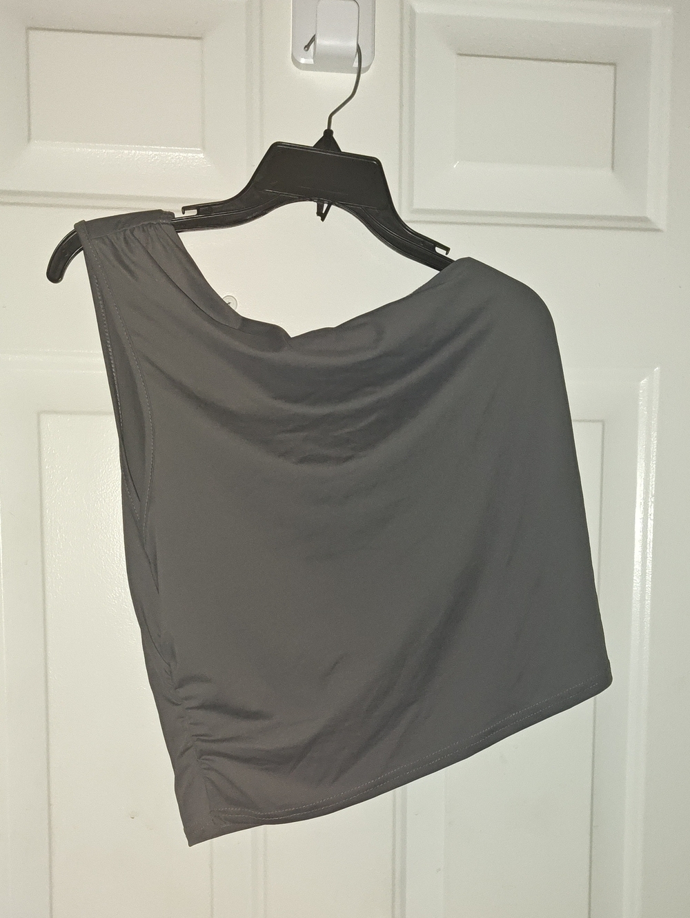 SHEIN Asymmetrical One-Shoulder Gray Skirt